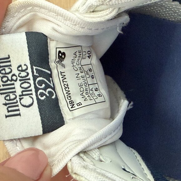 Womens New Balance 327 Sneakers Shoes - White Leather 8.5 - Picture 8 of 9